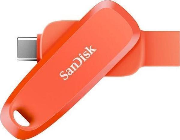 SanDisk Phone Drive 256GB SDDDC6-256G-G46NO USB & Type-C Flash Bellek Nasturium Orange - Image 1