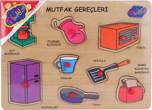 ONY-168-169 Ahşap Tutmalı Mutfak Gereçleri -Onyıl Oyuncak - Image 1
