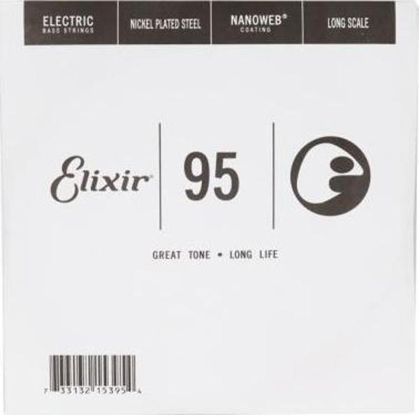 Elixir NANOWEB Coating Long Scale Tek Bas Gitar Teki (.095) - Image 1