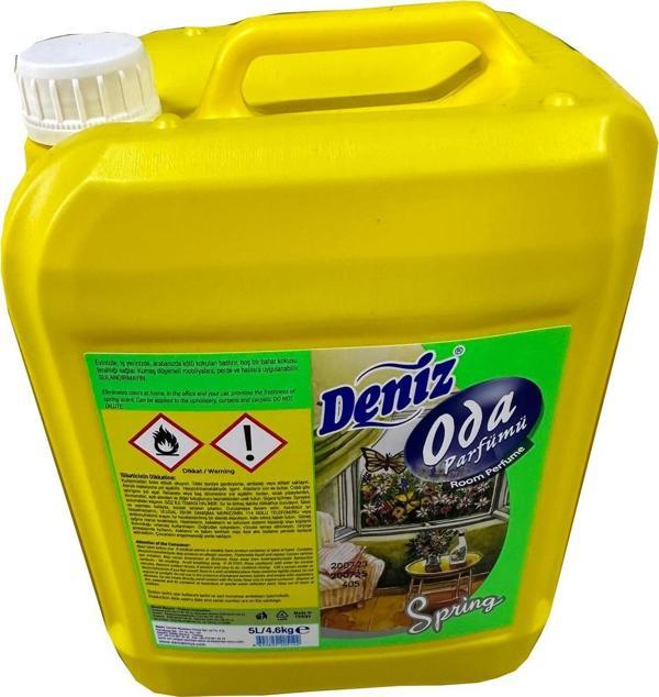 Deniz Spring Air Freshner Sprey Deodorant Oda Kokusu Parfümü - 5 Kg. - Bidon - Image 1