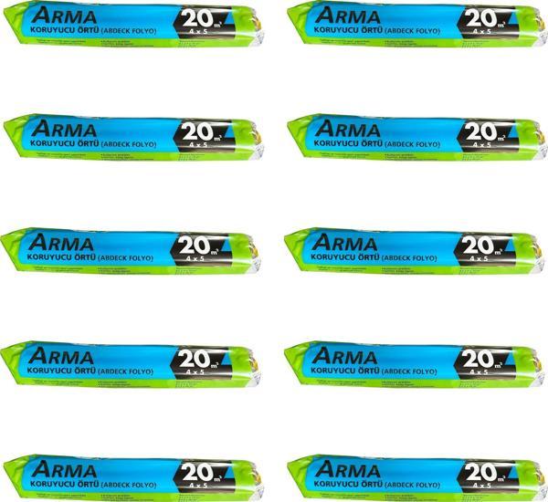 Arma Naylon Tadilat Boya Koruyucu Örtü Poşet Folyo - 4x5 Metre - 20 m2 - 10 Paket - Image 1