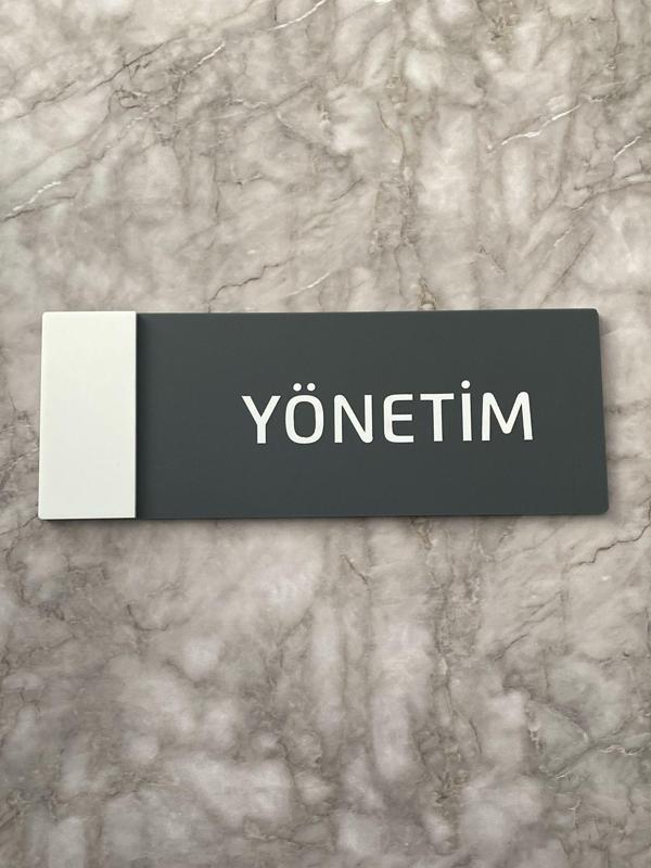 White Klasik Seri Yönetim Kapı İsimliği - Image 1