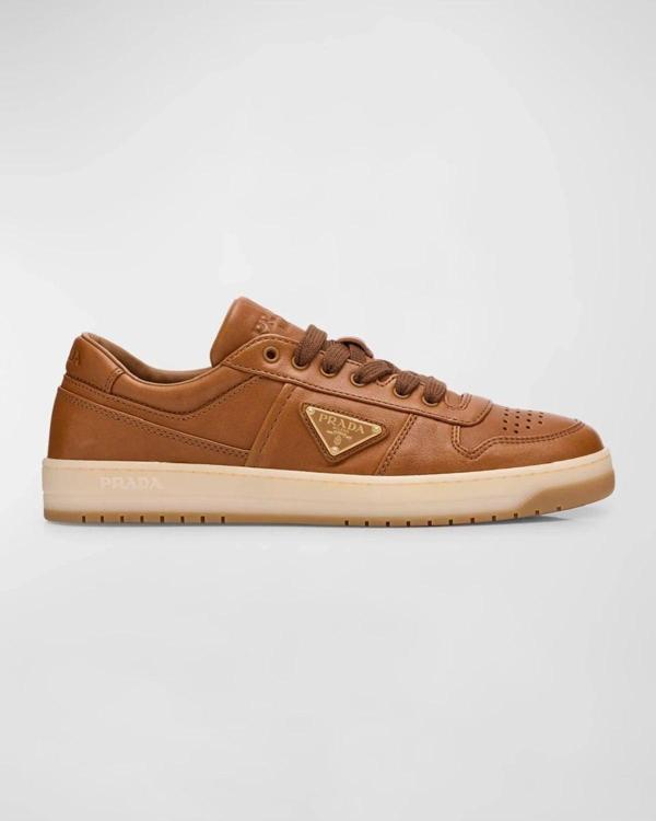 Prada Sport Downtown Napa Leather Low-Top Sneakers - Image 1