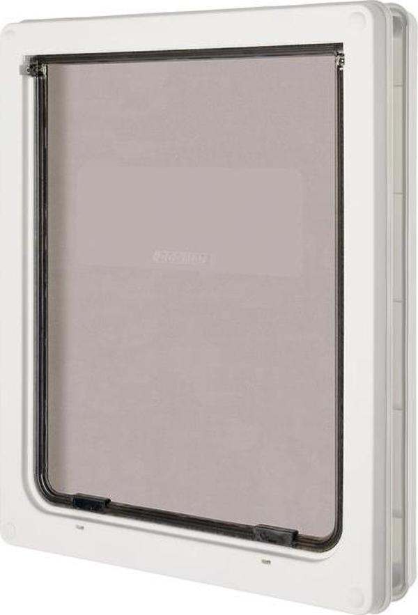 Beeztees DogMate Köpek Kapısı, Çift Yönlü, 2 fonksiyonlu, Beyaz, 44x36,5cm - Image 1