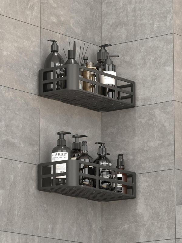 Mithra Life 2 Adet Düzenleyici Yapışkanlı Banyo Organizer Duş Rafı MIT1146 - Image 1