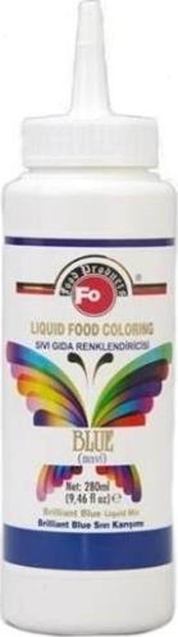 Fo Mavi Sıvı Gıda Boyası 280Ml - Image 1