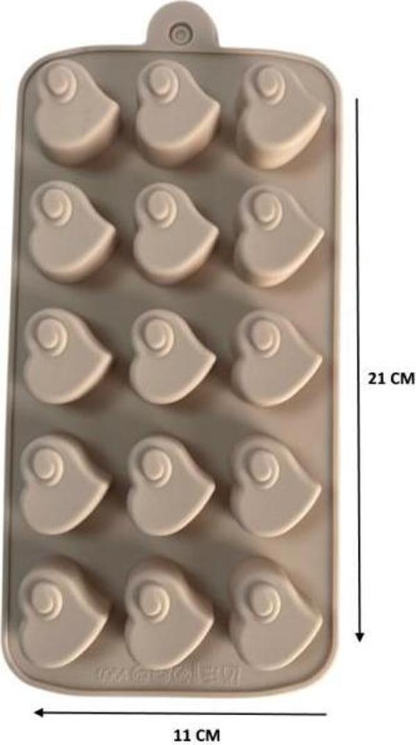 SİLİKON ÇİKOLATA KALIBI KALP 21*11 CM - Image 1