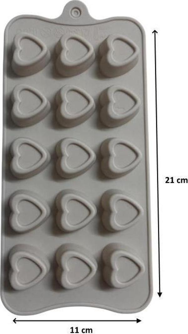 SİLİKON ÇİKOLATA KALIBI KALP 21*11 CM - Image 1