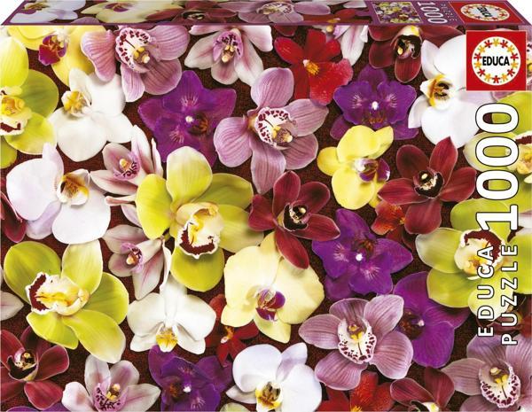 1000 Parça Puzzle Orkide Çiçek Kolajı - Orchid Collage - 19558 - Image 1