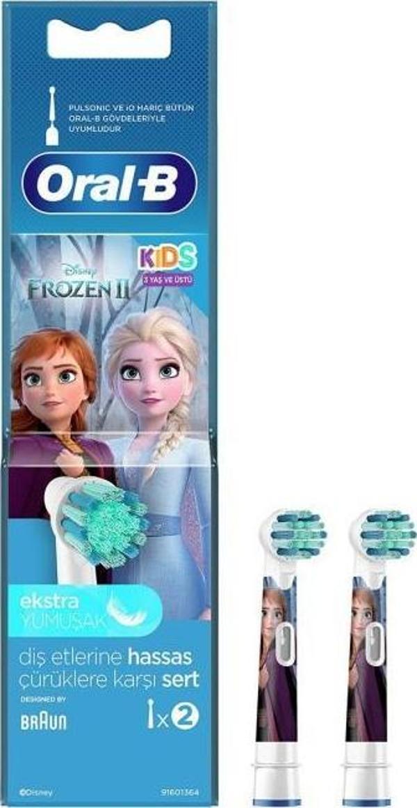 Oral-B Frozen Çocuklar İçin Diş Fırçası Yedek Başlığı 2'li - Image 1