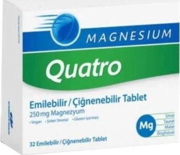 Magnesium Quatro 32 Çiğnenebilir Tablet - Image 1