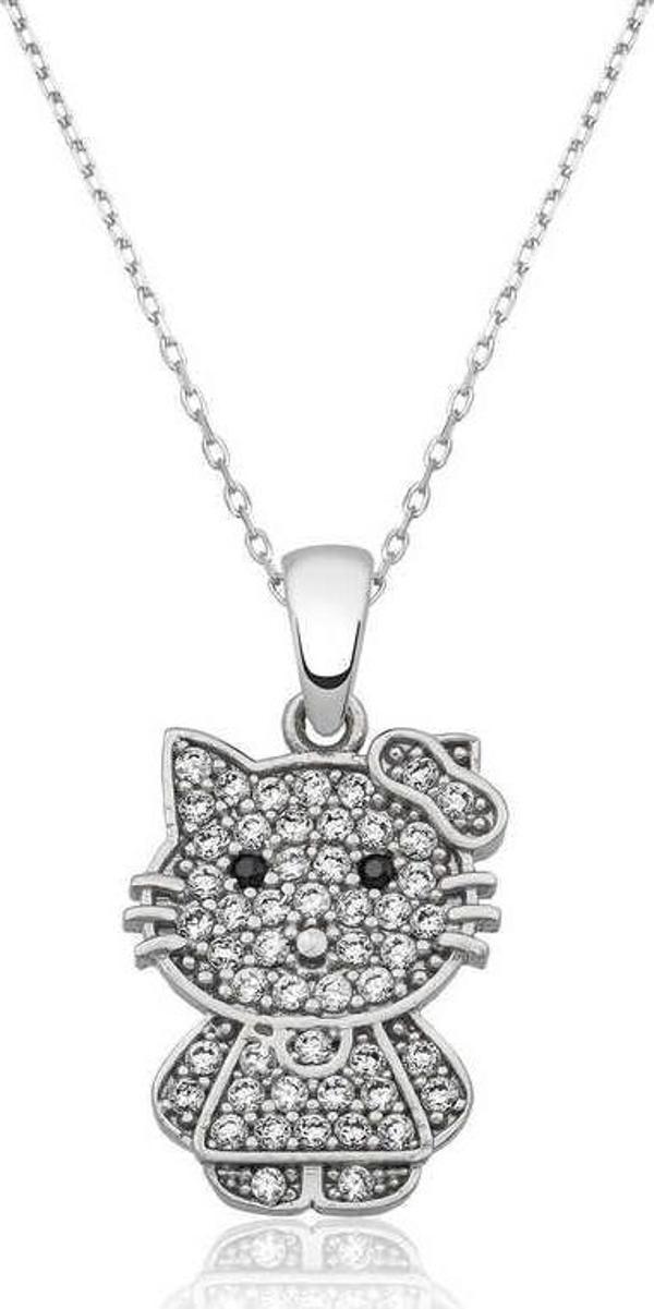 Gümüş Kedi Bayan Kolye - Image 1