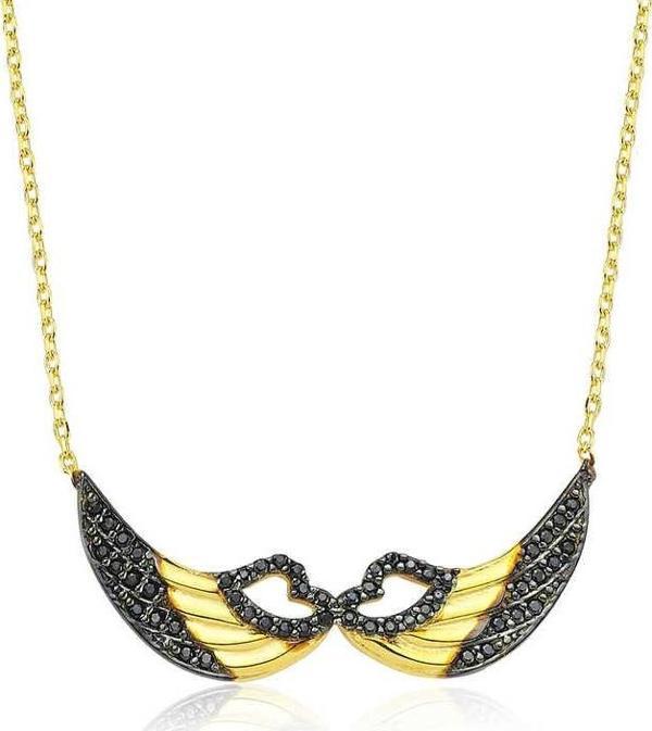 Gümüş Melek Kanadı Bayan Kolye - Image 1