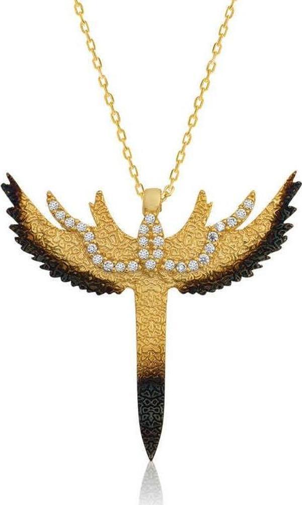 Gümüş Kılıç Bayan Kolye - Image 1