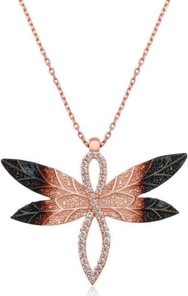 Gümüş Yusufçuk Bayan Kolye - Image 1