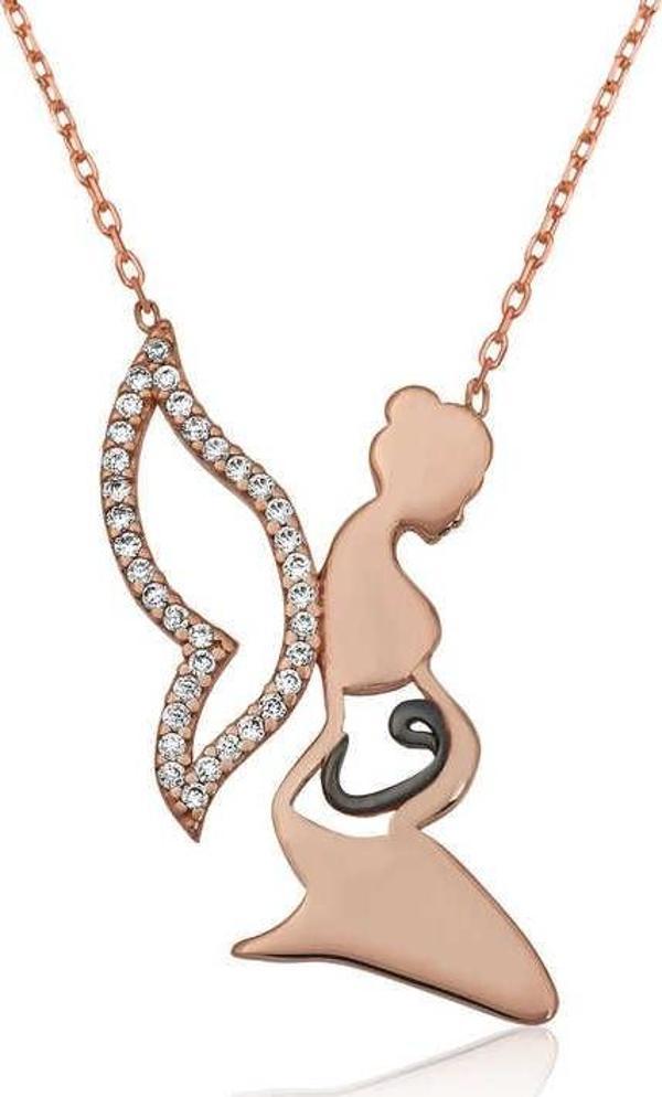 Gümüş Anne Vav Kolye - Image 1