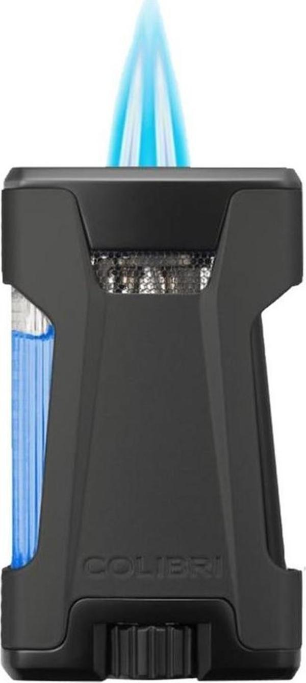 Colibri Rebel Çift Jet Puro Çakmağı Siyah - Image 1