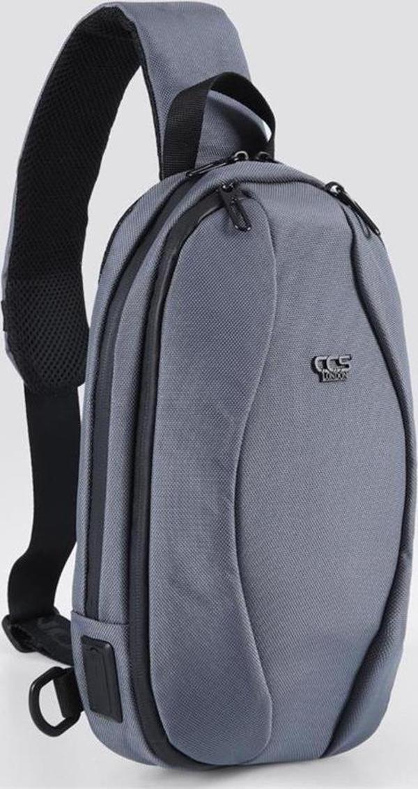 Ççs 31409 Tek Omuz Askılı Sırt ve Göğüs Çantası Gri - Image 1