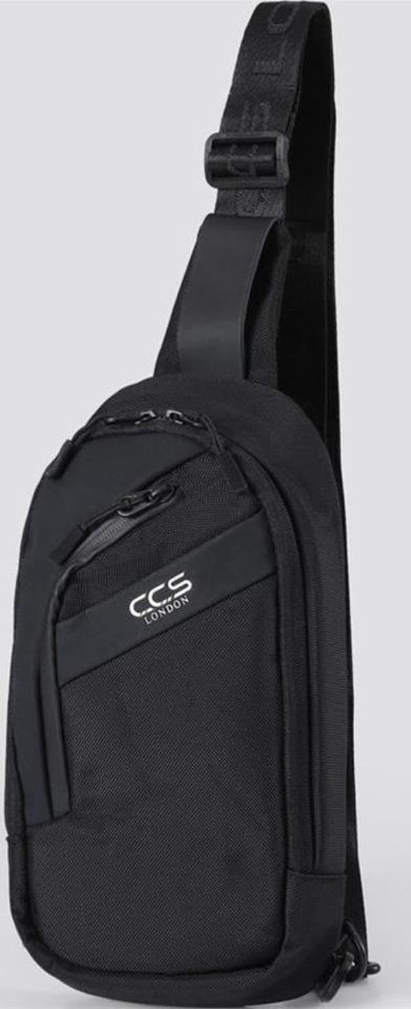Ççs 31410 Tek Omuz Askılı Sırt ve Göğüs Çantası Siyah - Image 1