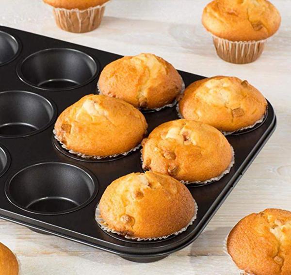 Büro Ev Ofis Mutfağı için 12BÖLME Metal Yapışmaz Kolay Muffin Kek Yapım Kalıbı - Image 1