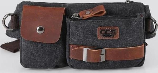 Ççs London 31459 Kanvas Bel Çantası Siyah - Image 1