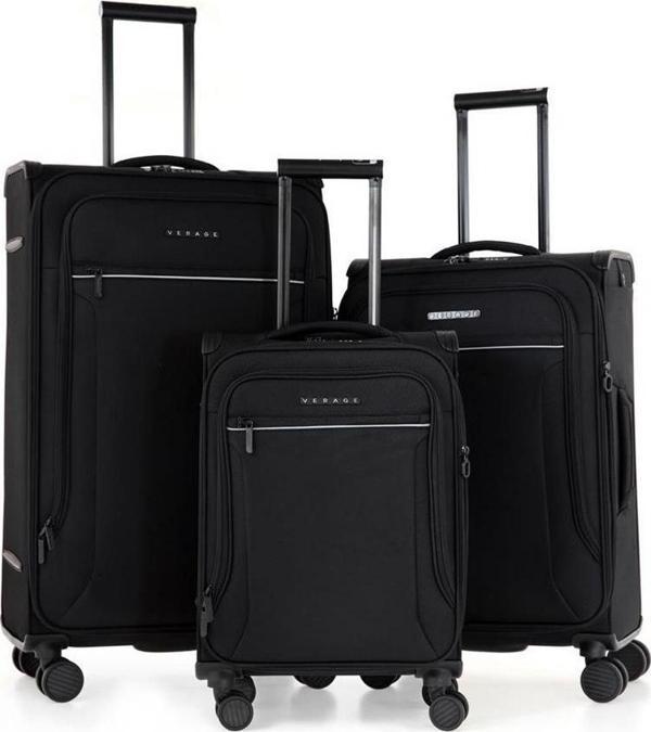 Verage GM21002W Kumaş 3 lü Valiz Seti Siyah - Image 1