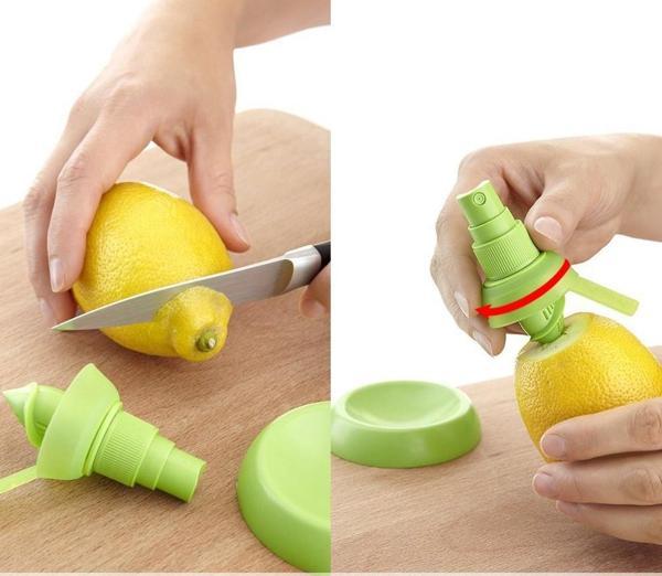 Büro Ev Ofis Mutfağı için 3PARÇA Tutacaklı Sıkıcı Spreyli Limon Suyu Sıkacağı - Image 1