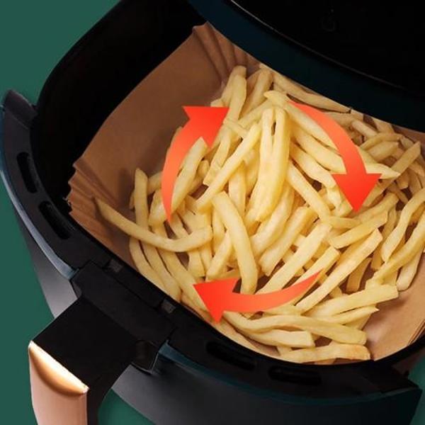 Büro Ev Ofis Mutfağı için 50ADET Maksi Air Fryer Fritöz Pişirme Kağıdı Seti - Image 1