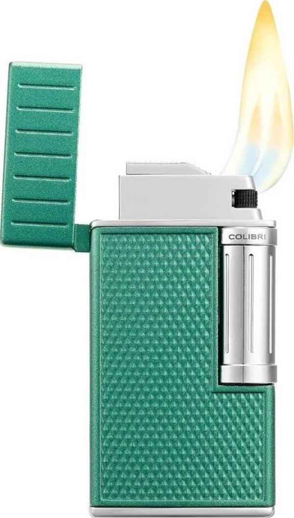 Colibri Julius Çift Alevli Puro Çakmağı Yeşil - Image 1