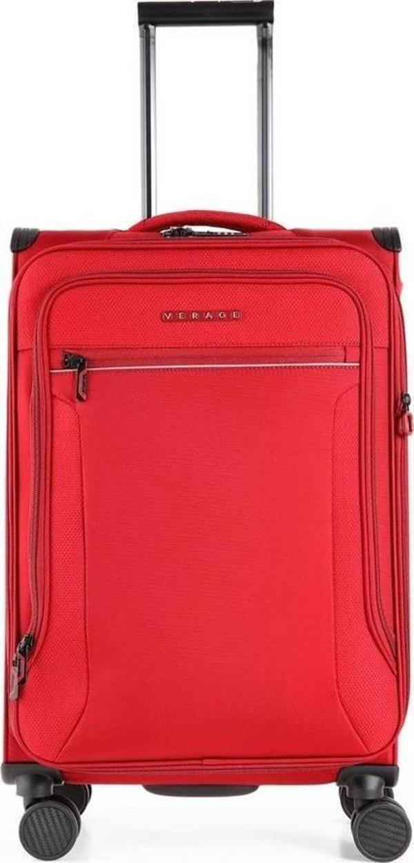 Verage GM21002W Kumaş Valiz Kabin Boy Kırmızı - Image 1