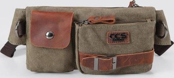 Ççs London 31459 Kanvas Bel Çantası Yeşil - Image 1