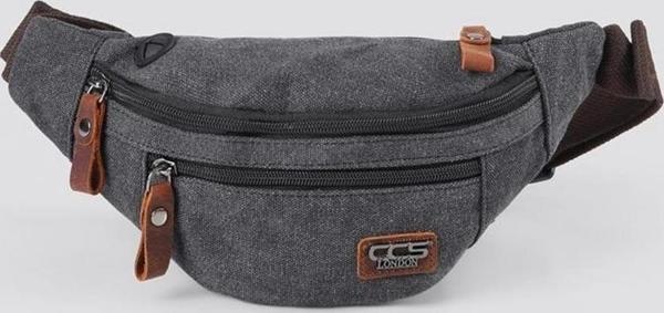 Ççs 31517 Sport Kanvas Bel Çantası Siyah - Image 1
