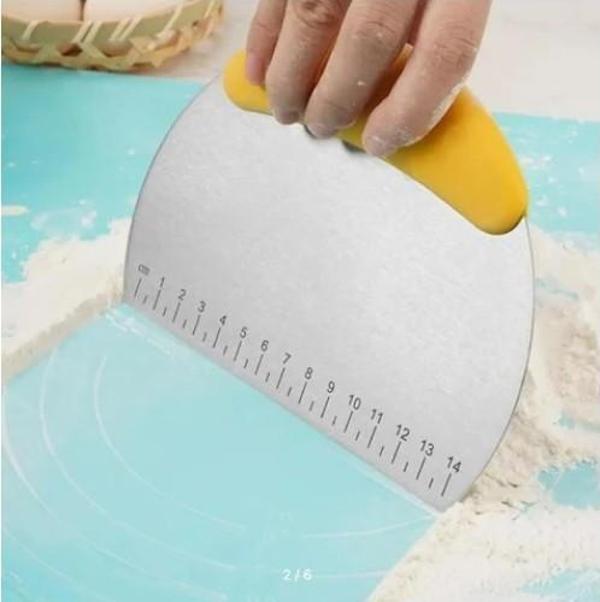 Büro Ev Ofis Mutfağı için Paslanmaz Çelik Hamur Kesme Şekillendirme Spatulası - Image 1