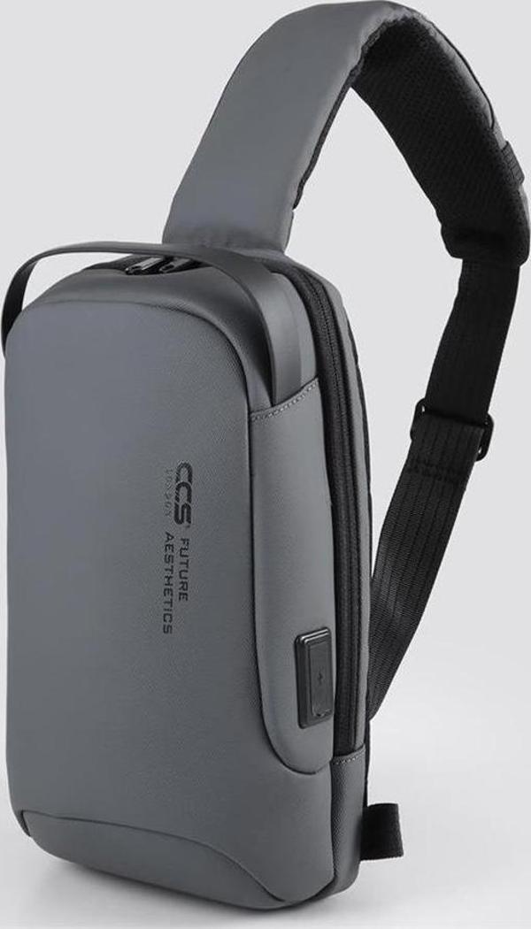 Ççs 51465 Tek Omuz Askılı Sırt ve Göğüs Çantası Gri - Image 1