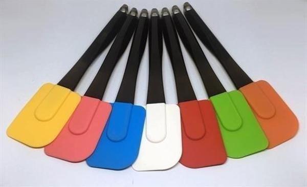 Büro Ev Ofis Mutfağı için Renkli Silikon Spatula Pratik Sevimli Spatula Kaşık - Image 1