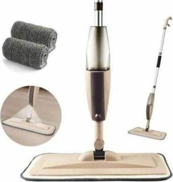 Büro Ev Ofis Yazlık Hijyeni için Mikrofiber Bezli Paspas Spreyli Yüzey Silme Temizlik Mopu - Image 1