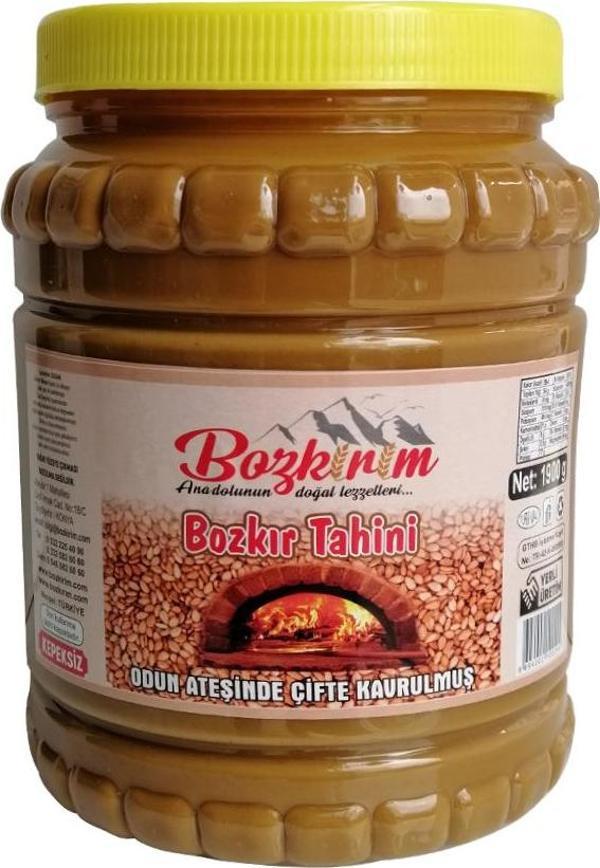 Bozkırım Bozkır Tahini Kepeksiz Tahin Plastik Kutu 1900gr - Image 1