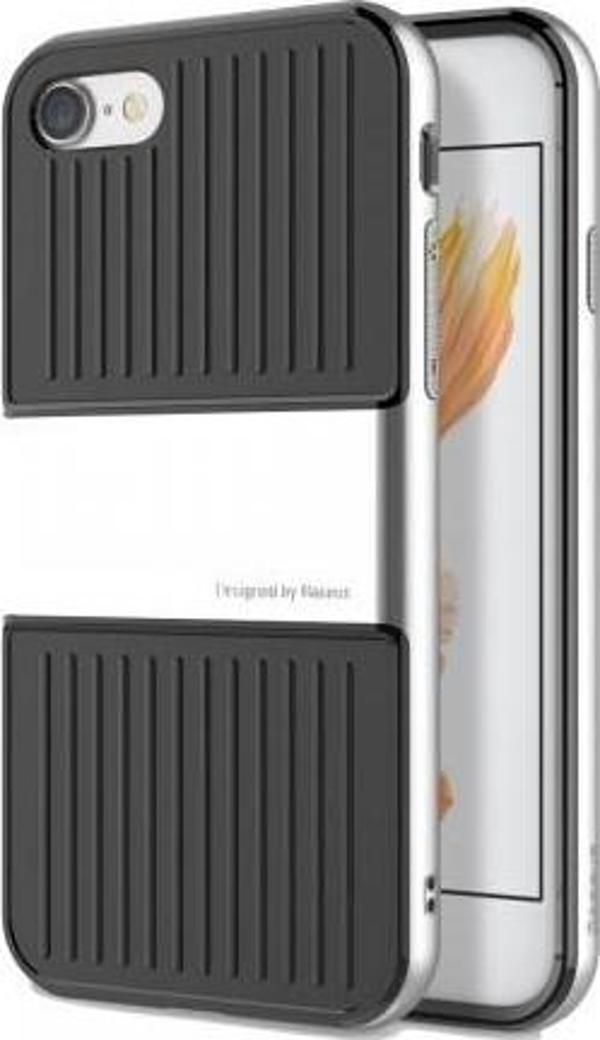 Baseus Apple iPhone 7 / 8 / SE Travel Series Case Kılıf - Light Silver - Image 1