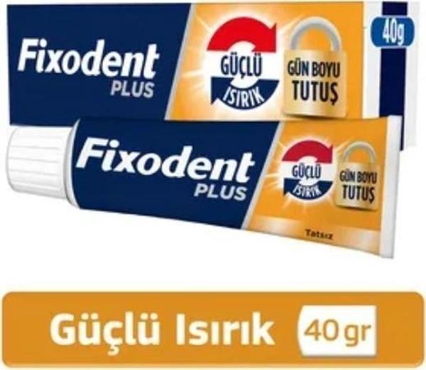 Fixodent Plus Diş Protez Yapıştırıcı Tat İçermez Krem 40 gr - Image 1