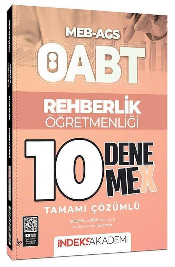 İndeks Akademi 2025 ÖABT MEB-AGS Rehberlik Öğretmenliği 10 DenemeX Çözümlü İndeks Akademi Yayıncılık - İndeks Akademi Yayıncılık - Image 1