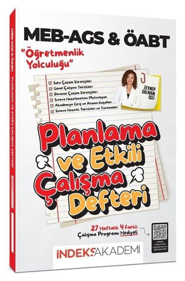 İndeks Akademi 2025 MEB-AGS ÖABT Planlama ve Etkili Çalışma Defteri - Zeynep Salman İçli İndeks Akademi Yayıncılık - İndeks Akademi Yayıncılık - Image 1