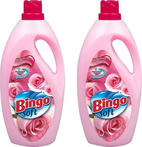 Soft Gülpembe Çamaşır Yumuşatıcısı 3 lt x 2 Adet - Image 1