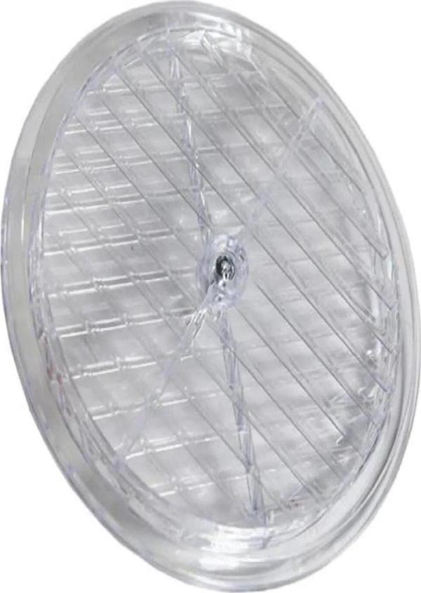 Büro Ev Ofis için 18CM Şeffaf Oval Doğalgaz Havalandırma Cam Menfez Kapağı - Image 1