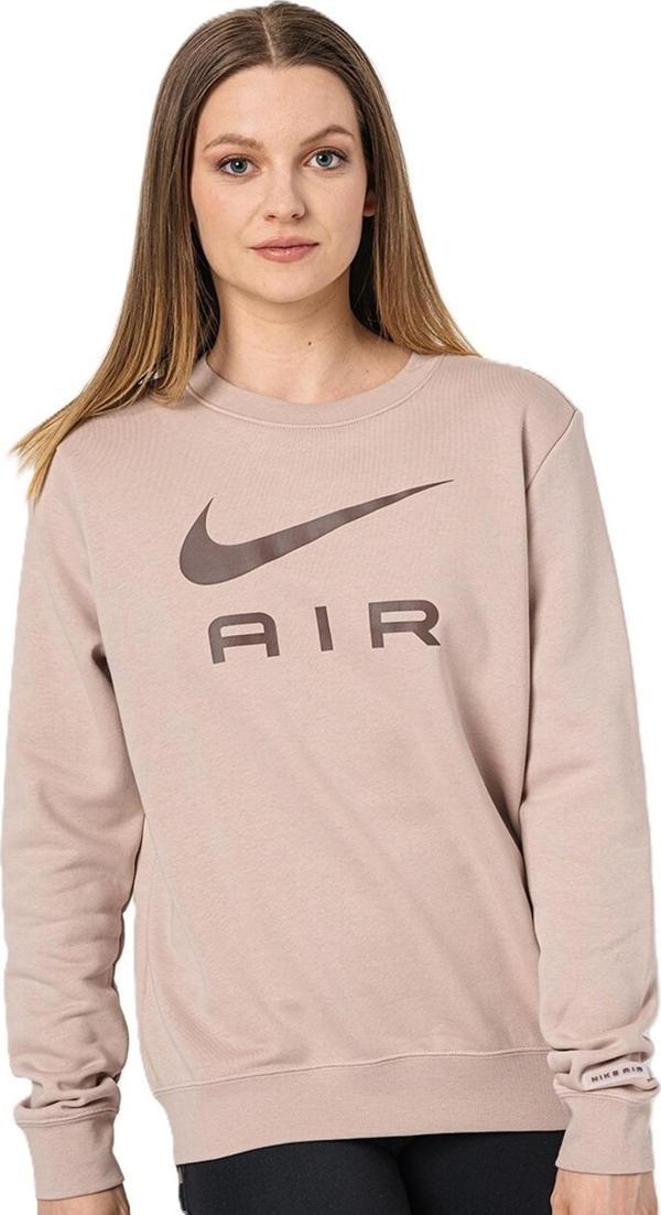 Nike Air Fleece Sportswear Essent Womens Crew Kadın Şardonlu Kahverengi Sweatshirt - Image 1