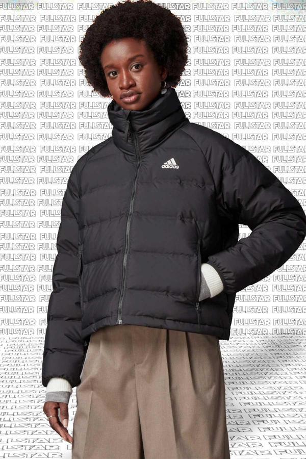 Adidas Helionic Relaxed Fit Down Fill Jacket Kaz Tüyü Bol Kesim Su Uzmanı Kısa Mont - Image 1