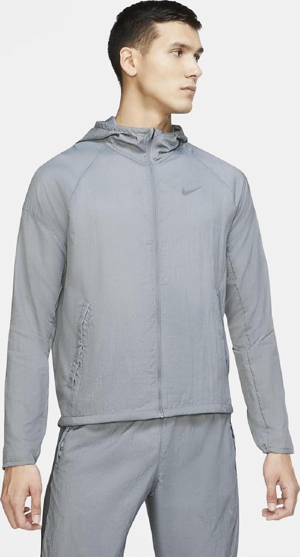 Nike Essential Running Jacket Toplanabilir Gri Erkek Ceket  - Image 1