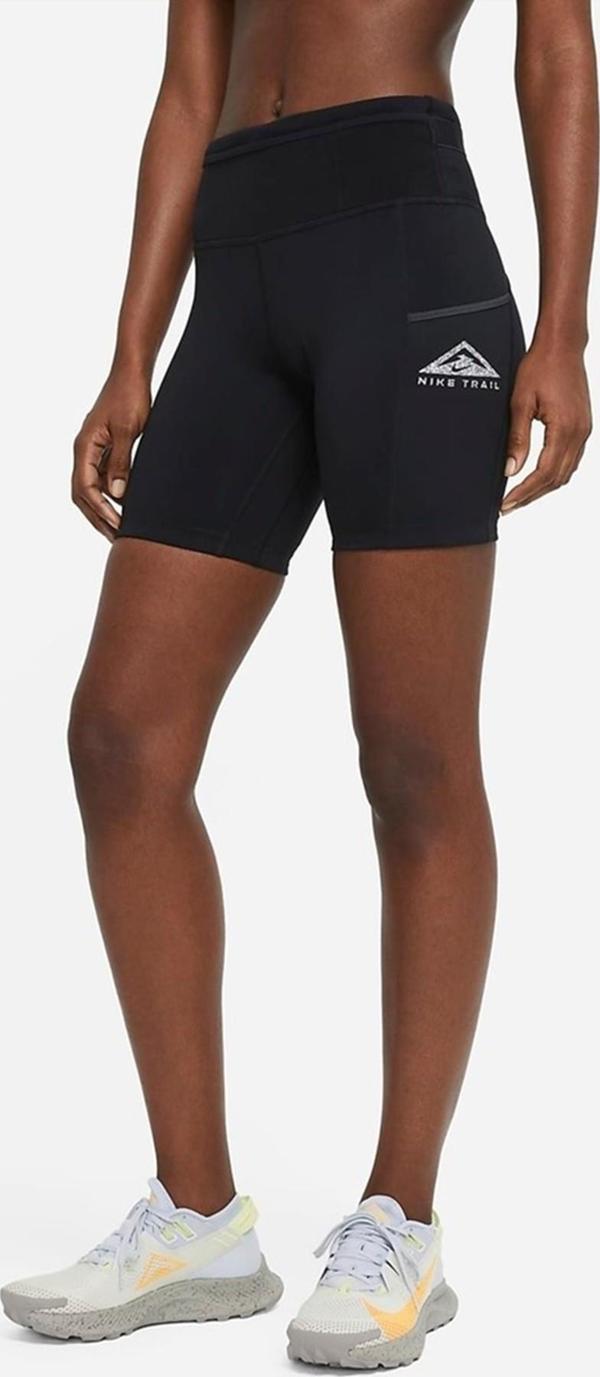 Nike Dri-Fit Epic Luxe Trail 7 Cepli Kadın Koşu Şortu Sİyah - Image 1