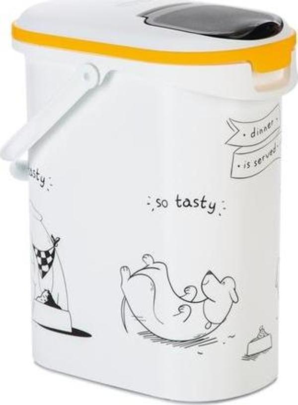Beeztees Mama Saklama Kabı, Plastik, Beyaz, 10L - Image 1