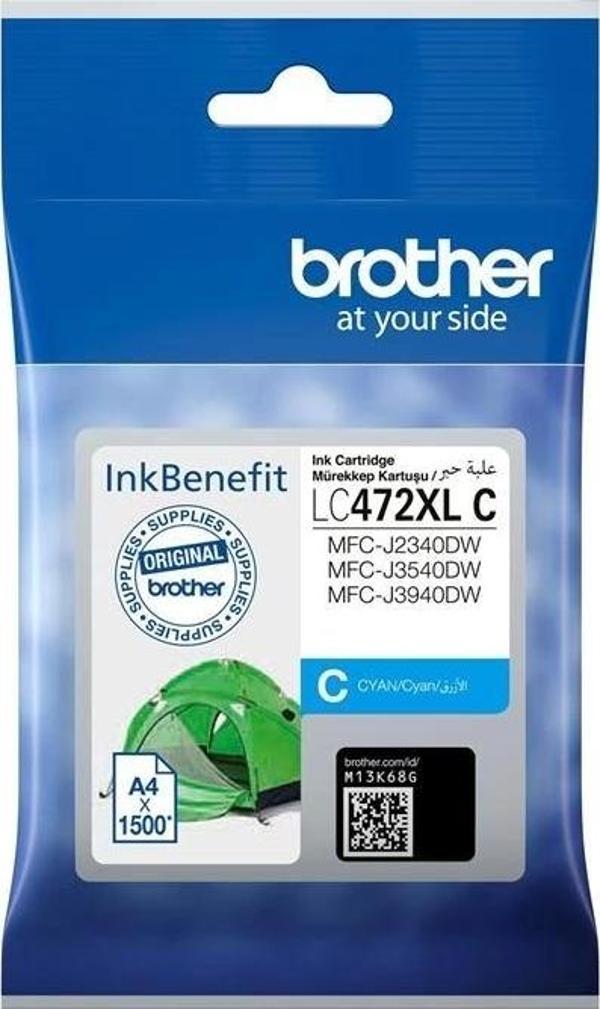 Brother LC472XLC Cyan Mavi 1.500 Sayfa Kartuş MFC-J2340-J3540-J3940 - Image 1