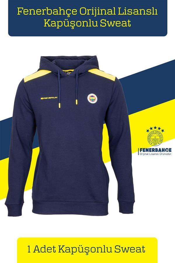 Fenerbahçe Orijinal Lisanslı Kapüşonlu Sweat - Image 1